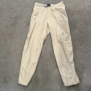 CLOUDVEIL 100% Nylon Performance Hiking Pants Multiple Zip Pockets Self Belt 34